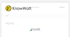 Desktop Screenshot of knowwatt.com