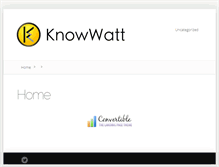 Tablet Screenshot of knowwatt.com
